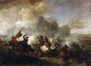 Pieter Wouwerman Skirmish of Horsemen between Orientals and Imperials France oil painting artist